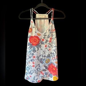 LOFT Pastel Floral Strappy Top
